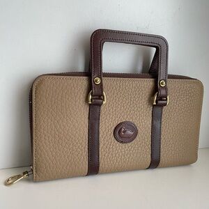 Rare Dooney & Bourke aw Leather Zip Along Wallet Satchel bag